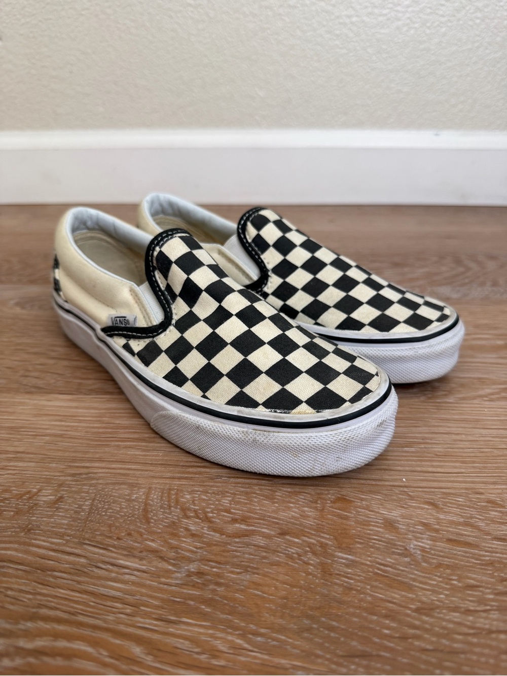 Vans Unisex Big Kids Boys Girls Checkerboard Low-Top Slip On Sneakers